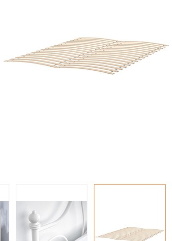 Beyaz ikea karyola - Görsel 4