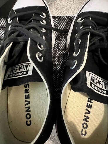 39,5 Beden siyah Renk Siyah platform converse 39.5