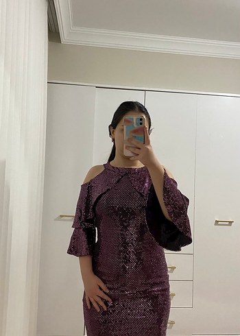 Payetli Abiye Elbise - Görsel 2