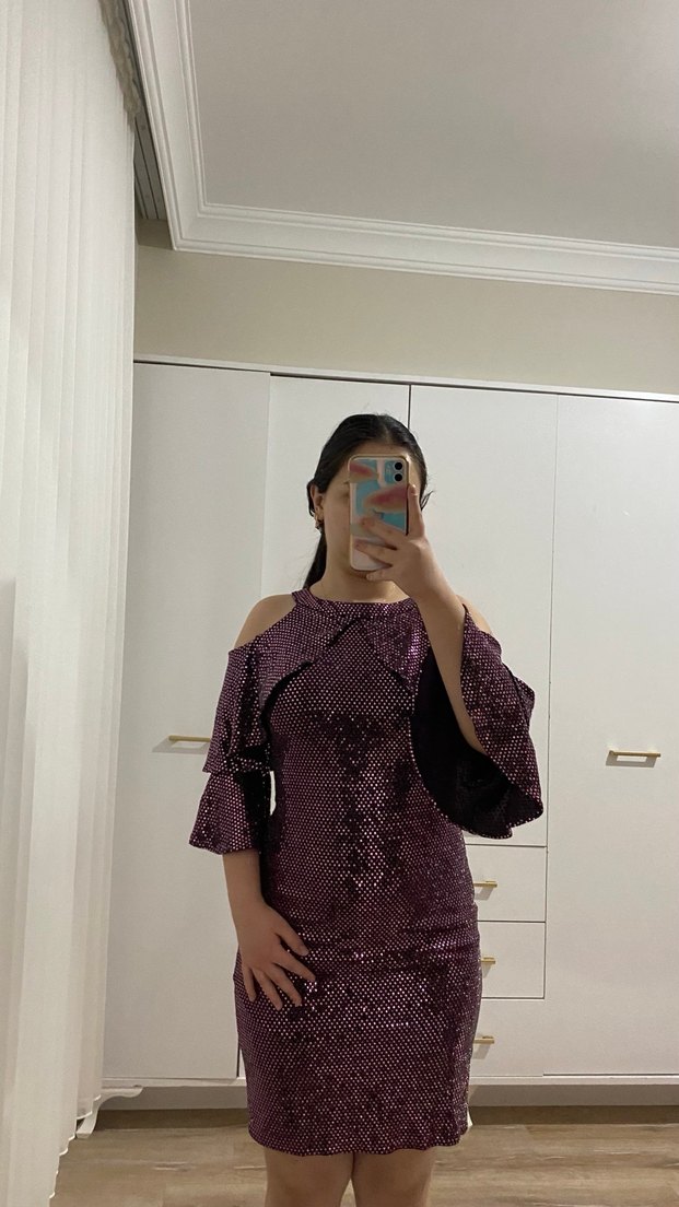 Payetli Abiye Elbise - Görsel 2