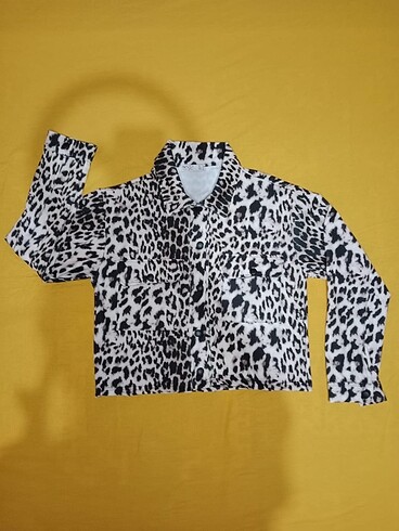 Leopar Desen Ceket
