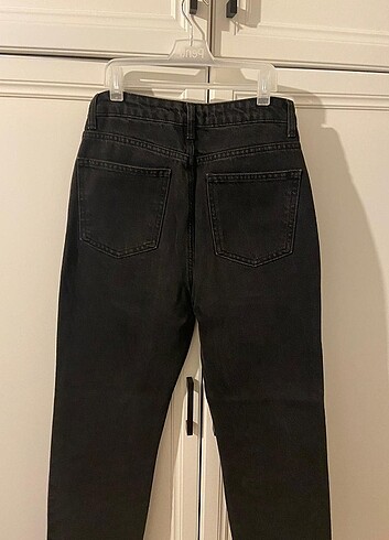 34 Beden Siyah Straight Jean