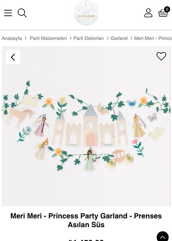 Meri Meri - Princess Party Garland - Prenses