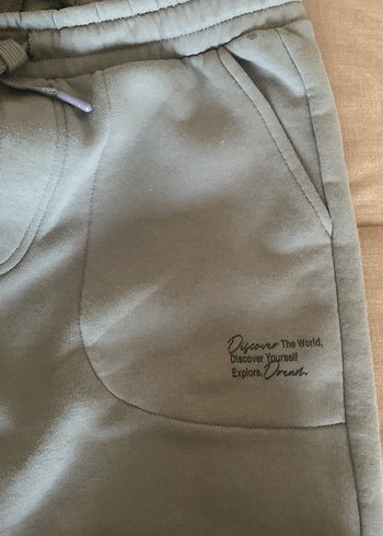 Gri Normal Kesim Denim Erkek Eşofman - Görsel 3