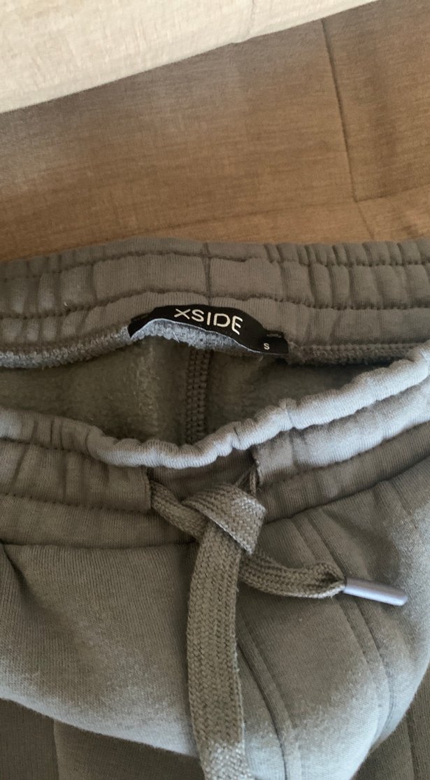 Gri Normal Kesim Denim Erkek Eşofman - Görsel 2