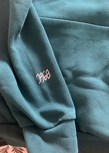 Yeşil Kapüşonlu Kadın Sweatshirt - Görsel 3