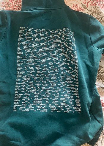 Yeşil Kapüşonlu Kadın Sweatshirt - Görsel 4