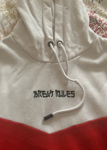 Renkli Kapüşonlu Fermuarlı Kadın Sweatshirt - Görsel 2