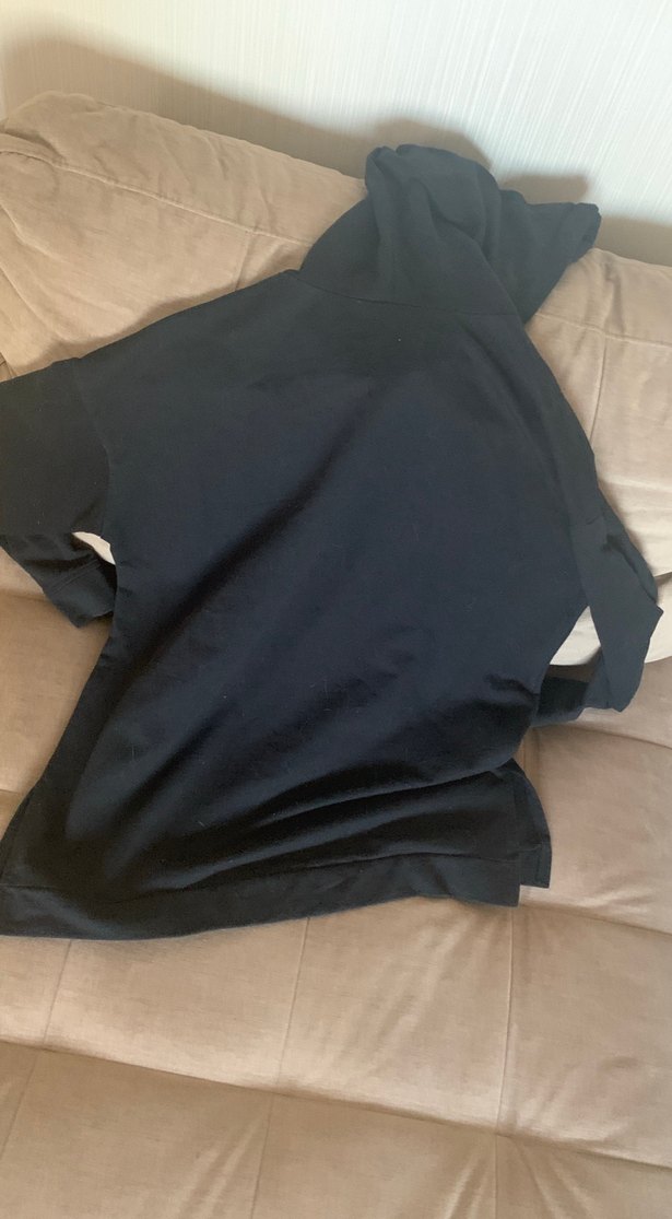 Siyah Kadın Kapüşonlu Sweatshirt - Görsel 3