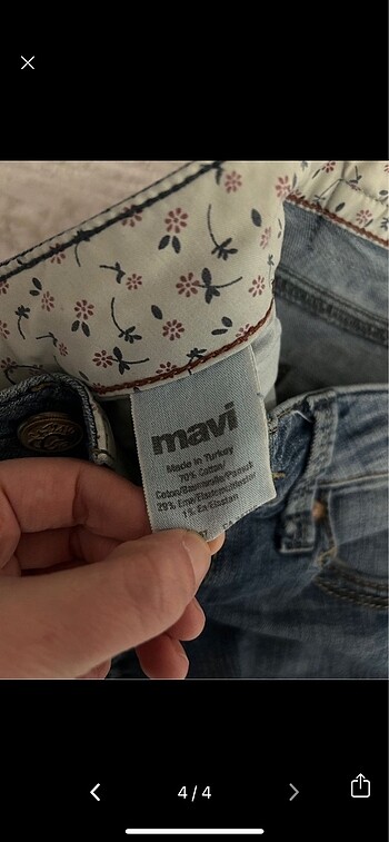 s Beden mavi Renk KOT PANTOLON