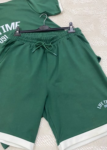 Yeşil Erkek Şortlu Takım - Görsel 2