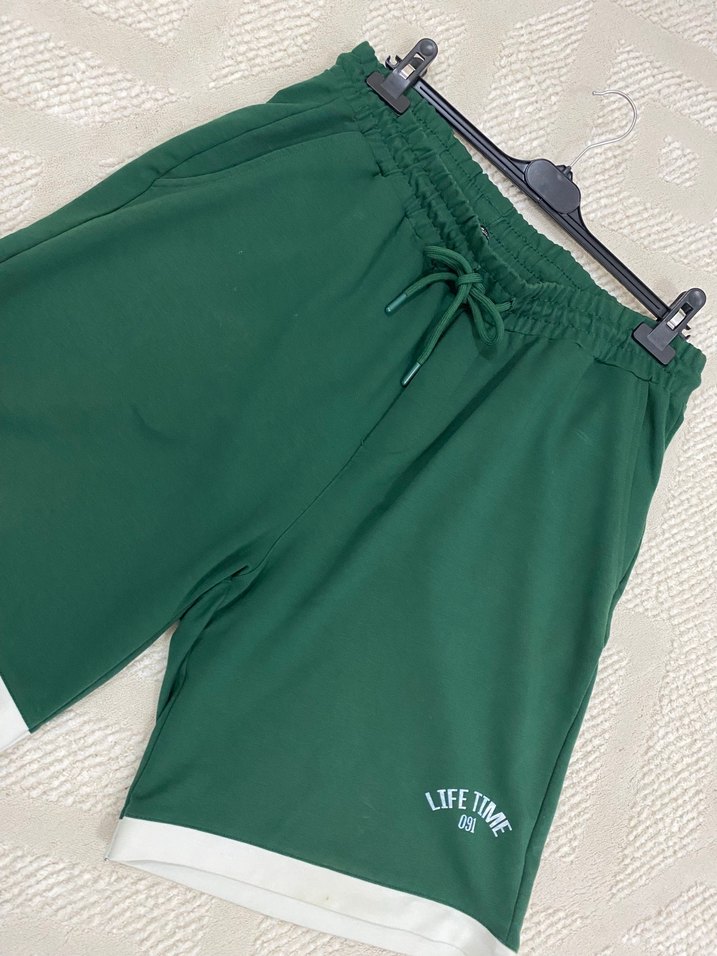 Yeşil Erkek Şortlu Takım - Görsel 4