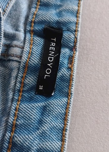 m Beden mavi Renk Kadın Mavi mom Jean Denim Pantolon