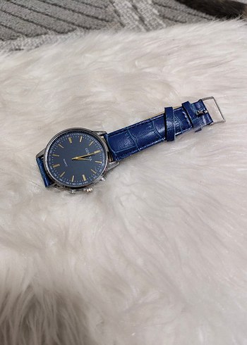 Modern Klasik Mavi Erkek Kol Saati - Görsel 7