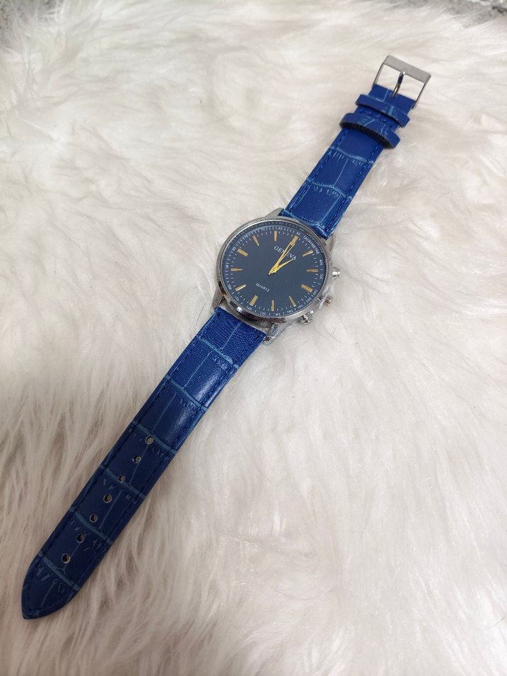 Modern Klasik Mavi Erkek Kol Saati - Görsel 4