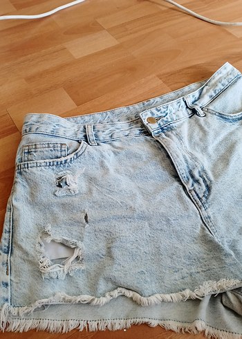 xl Beden mavi Renk Kadın Açık Mavi Mini Denim kot Şort