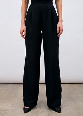 Saten plazzo pantolon 