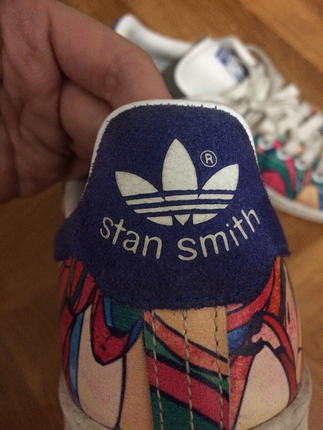 Adidas Orjinal stan smith çok desenli spor ayakkabı 