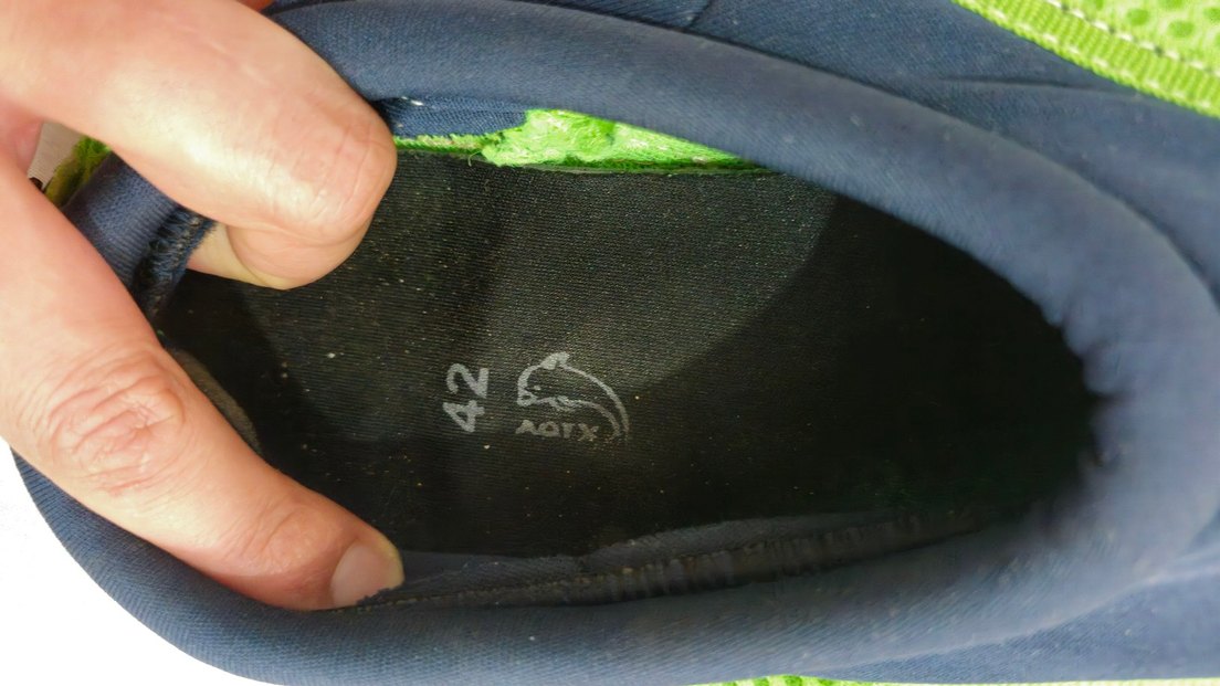 Erkek Mavi Yeşil Spor Su Ayakkabısı Velcro - Görsel 2