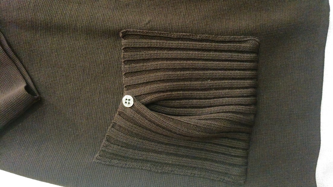 Düğmeli Gri Kadın hırka - Görsel 3