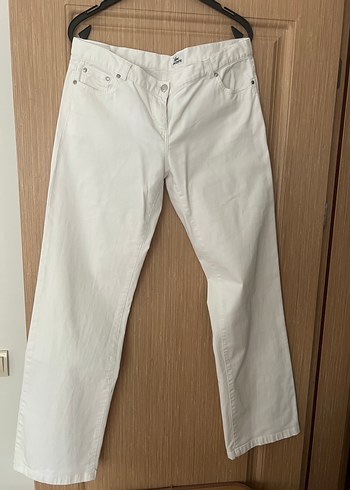 Lacoste Lacoste Beyaz Düğmeli Kadın Pantolon