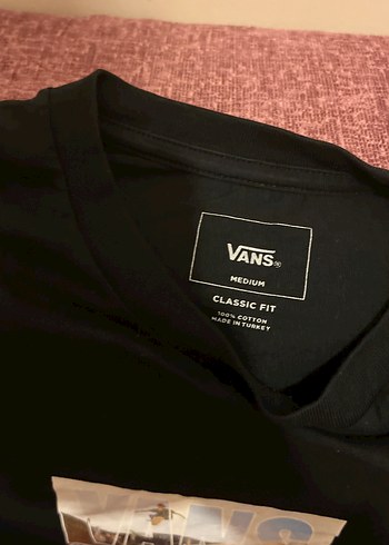 m Beden siyah Renk Vans orijinal tişört