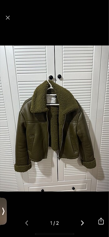 Bershka deri çeket