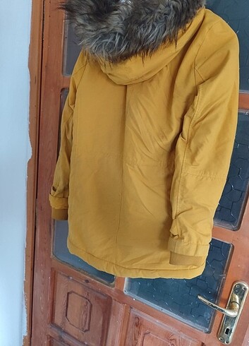 LC Waikiki Sarı kışlık pamuklu mont