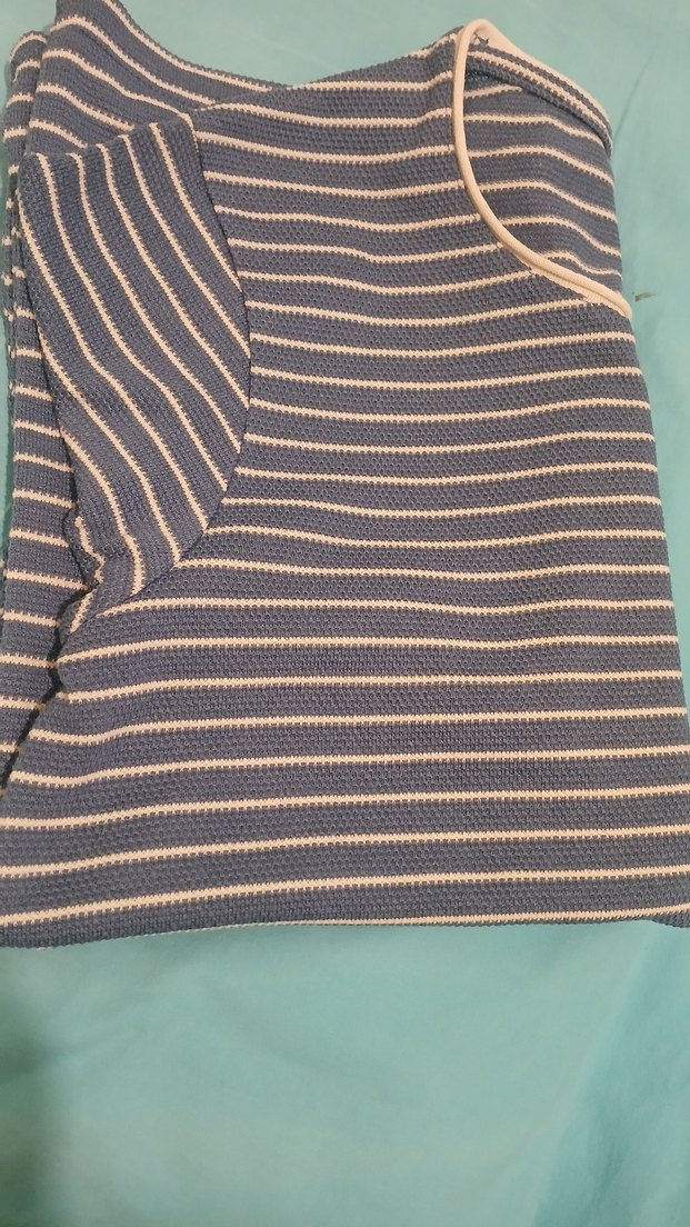 Çizgili Kısa Kollu Tişört - Görsel 4