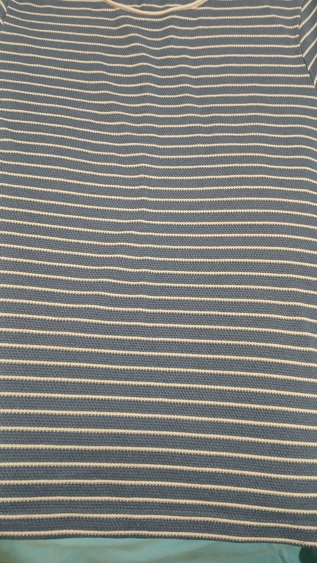 Çizgili Kısa Kollu Tişört - Görsel 2