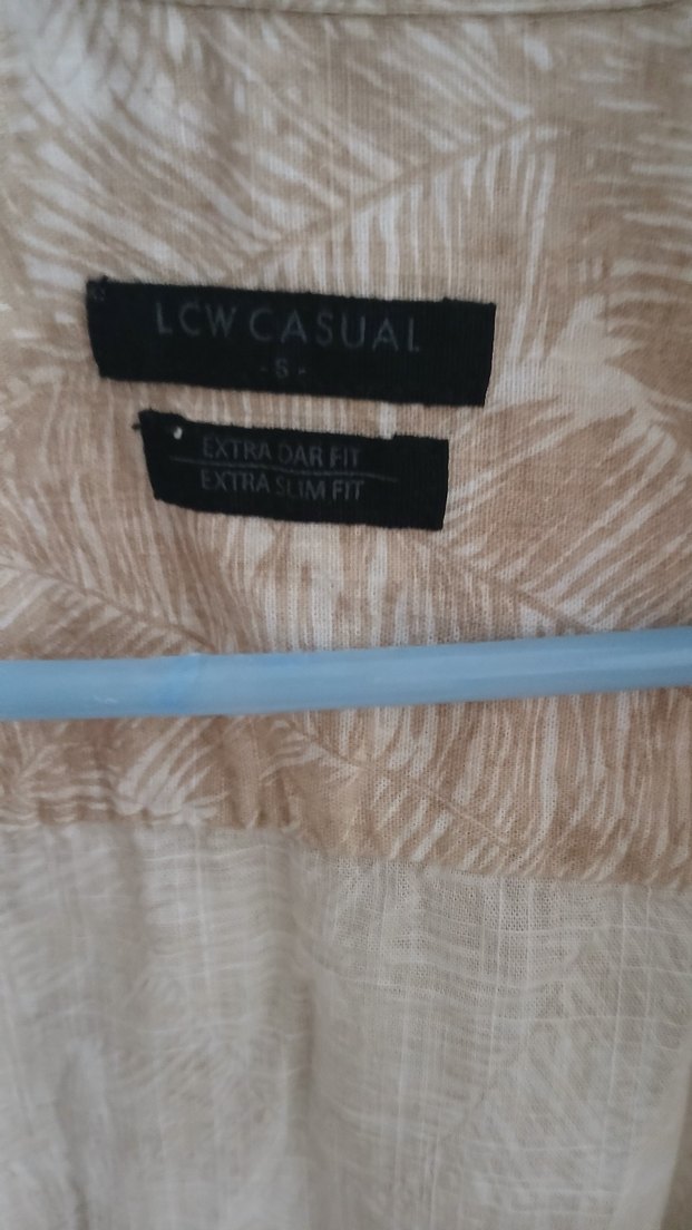 LCW Bej Keten Erkek Gömlek Uzun Kollu - Görsel 2