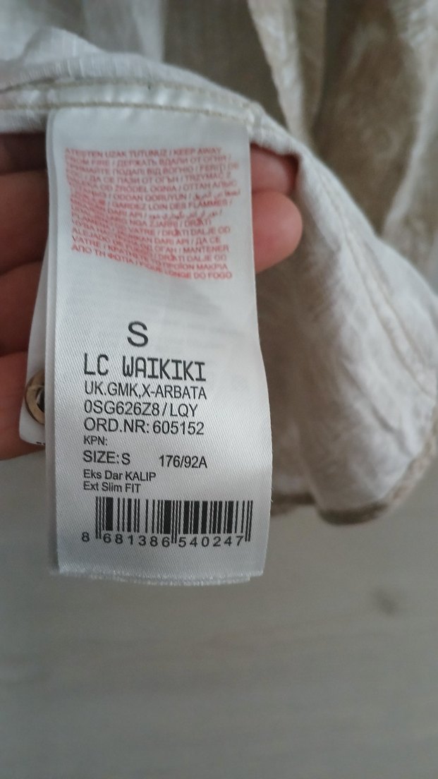 LCW Bej Keten Erkek Gömlek Uzun Kollu - Görsel 4