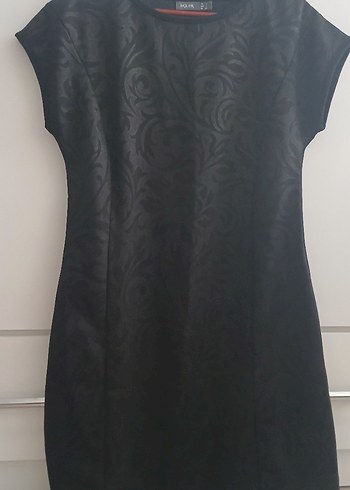 Kısa Kollu Siyah Midi Gotik Tunik
