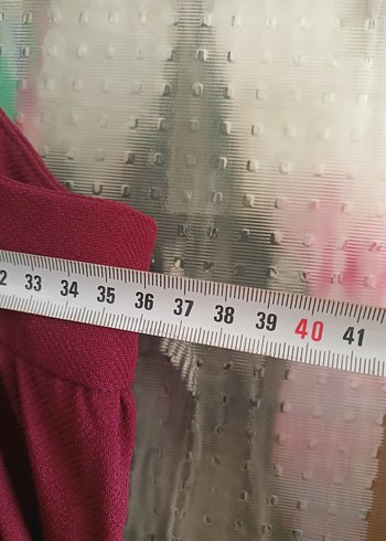 Standart Beden Beden Bordo Fırfırlı Askılı Kız Salopet