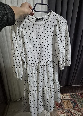 s Beden Puanlı elbise