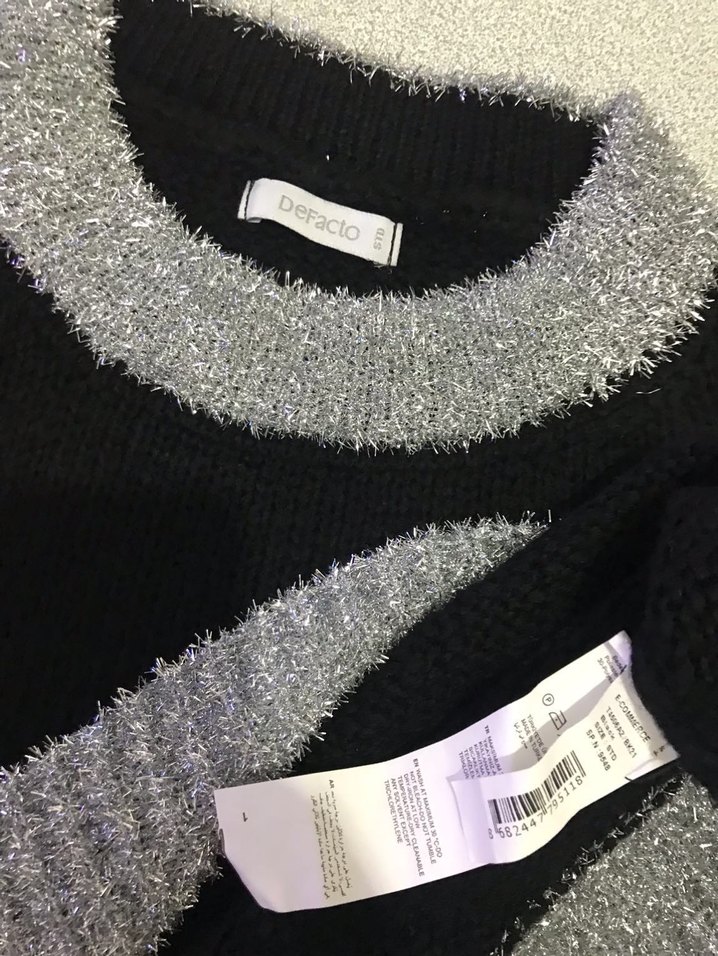 DeFacto Sim İp Detaylı Kazak - Görsel 4