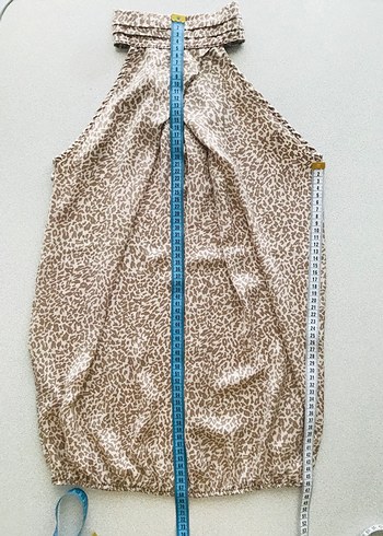 Dökümlü Tiril Tiril Leopar Desenli Bluz - Görsel 10