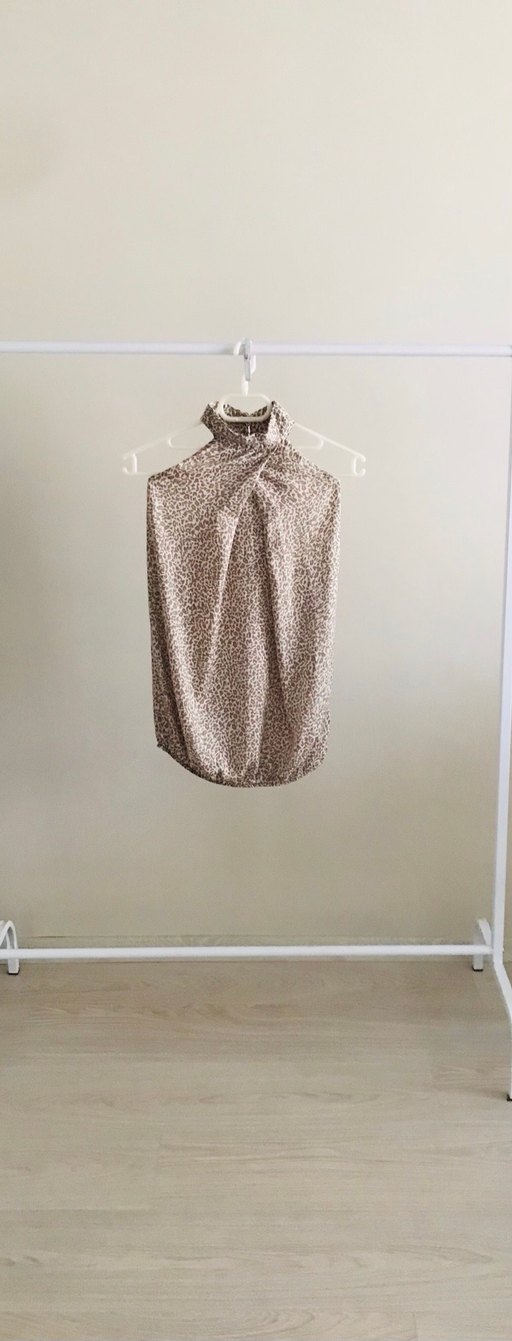 Dökümlü Tiril Tiril Leopar Desenli Bluz - Görsel 2