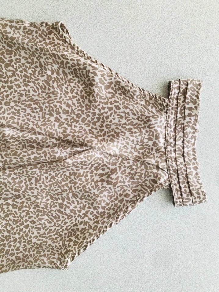 Dökümlü Tiril Tiril Leopar Desenli Bluz - Görsel 5