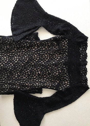 Steps Marka Yaka Kol Detaylı Güpür Elbise - Görsel 5