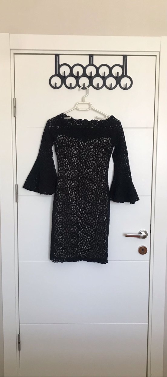 Steps Marka Yaka Kol Detaylı Güpür Elbise - Görsel 2