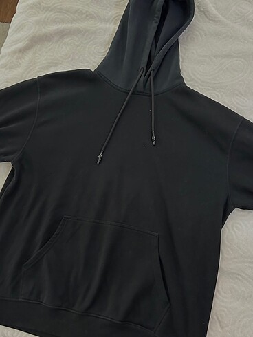 Siyah oversize sweatshirt