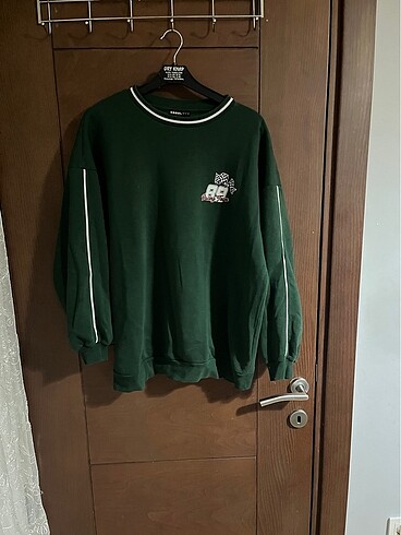 Defacto yarışçı sweatshirt oversized