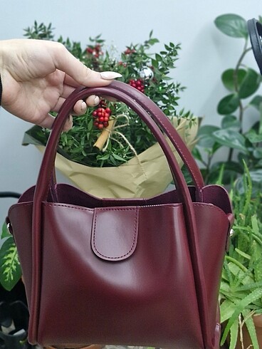 Bordo Kol Çantası
