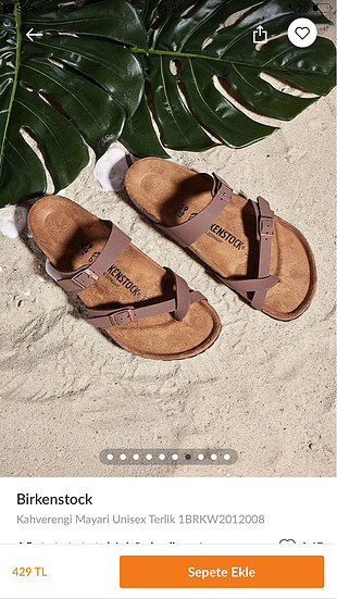 Orijinal Birkenstock terlik.