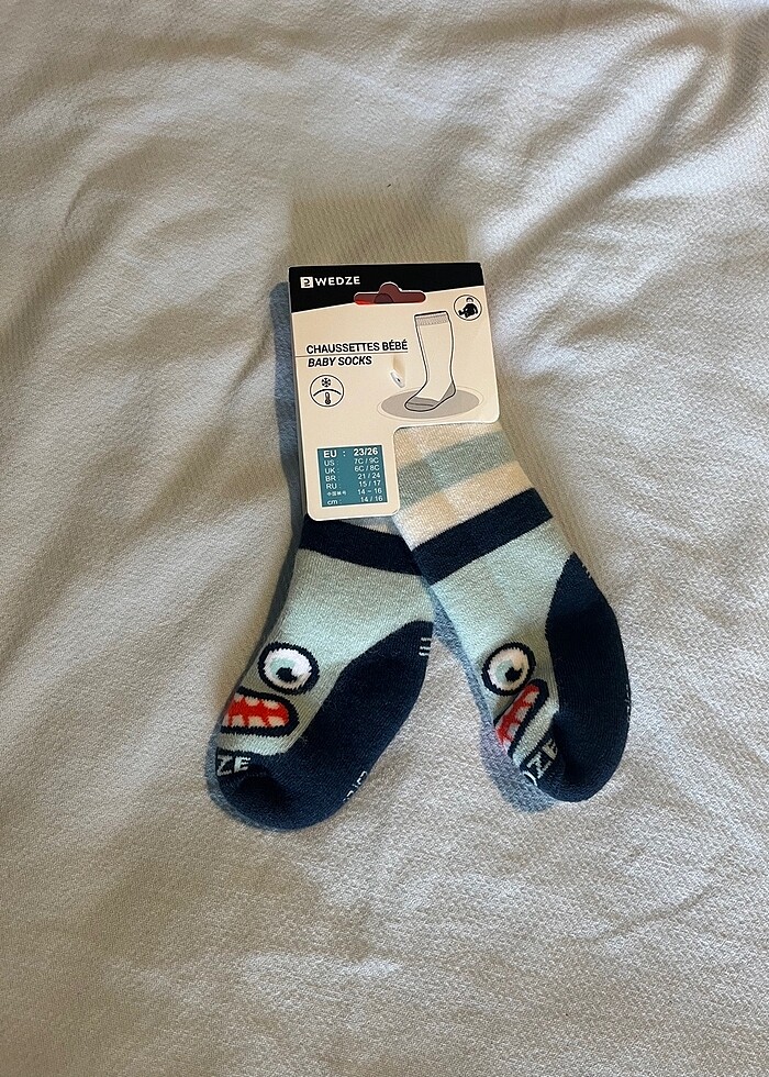 Decathlon termal bebek çorabı - Görsel 4