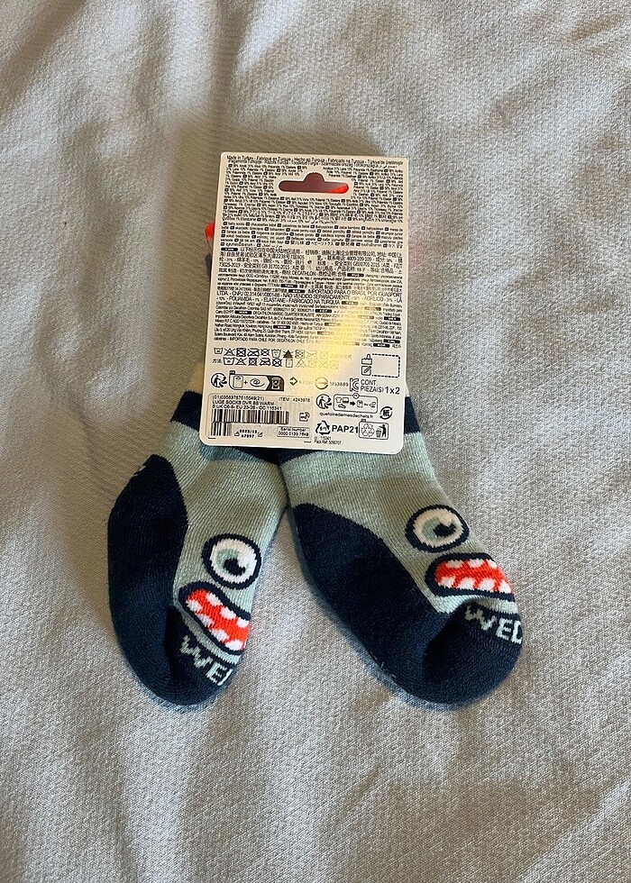 Decathlon termal bebek çorabı - Görsel 5