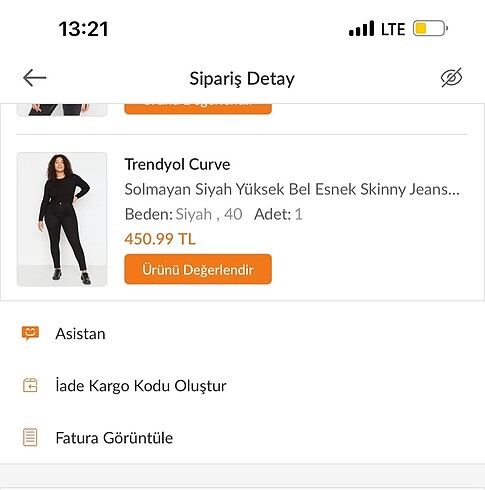 40 Beden siyah Renk Solmayan siyah jeans