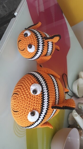  Beden Renk Amigurumi Balik Nemo ve Annesi