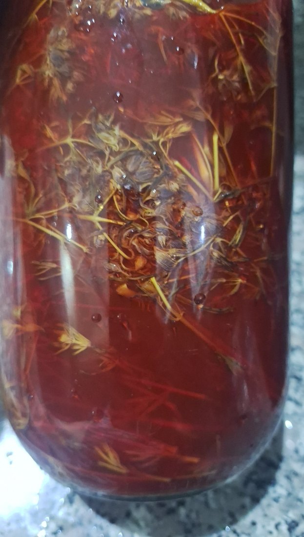 Parlak Kırmızı renkte kantaron yağı - Görsel 3